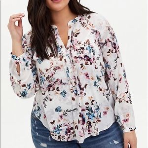 Torrid Pintuck Blouse